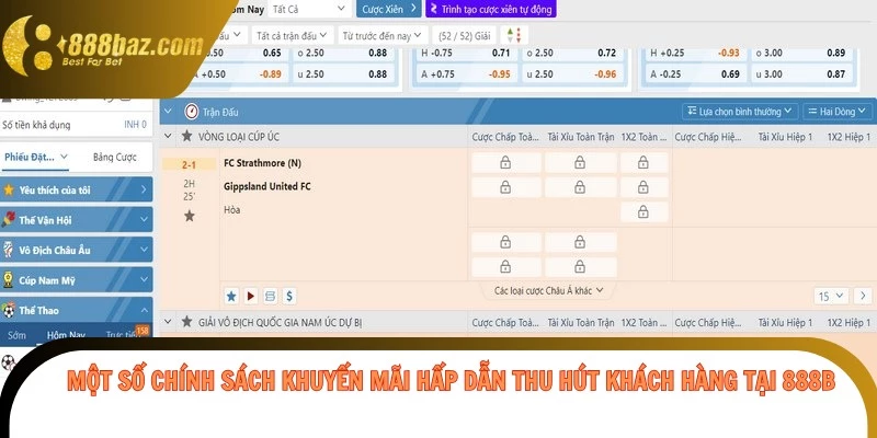 Một số chính sách khuyến mãi hấp dẫn thu hút khách hàng tại 888b