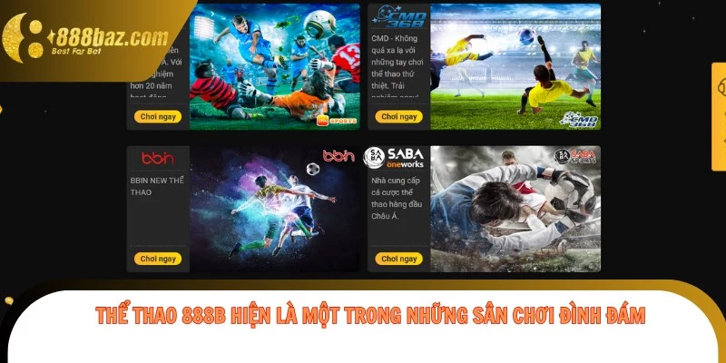 Thể Thao 888b hiện là một trong những sân chơi đình đám 