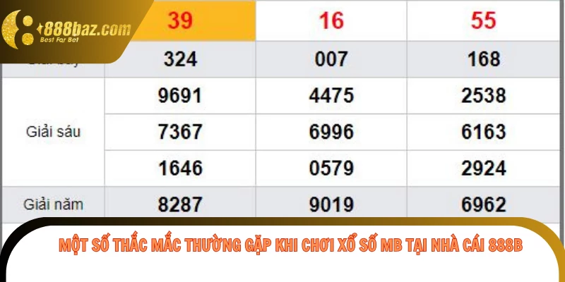 Một số thắc mắc thường gặp khi chơi xổ số MB tại nhà cái 888b